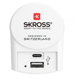 Skross 1.302423 mobile device charger Digital camera, MP3, MP4, Smartphone, Tablet White AC Indoor