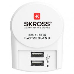 Skross 1302421 Universel Blanc Secteur Intérieure