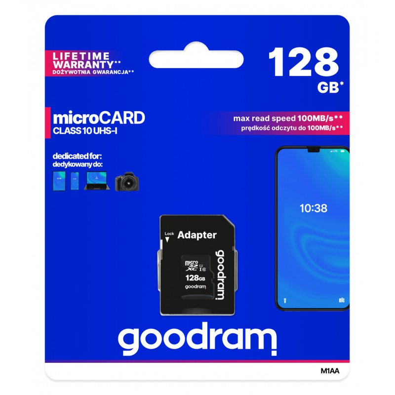 Goodram M1AA 128 GB MicroSDXC UHS-I Class 10