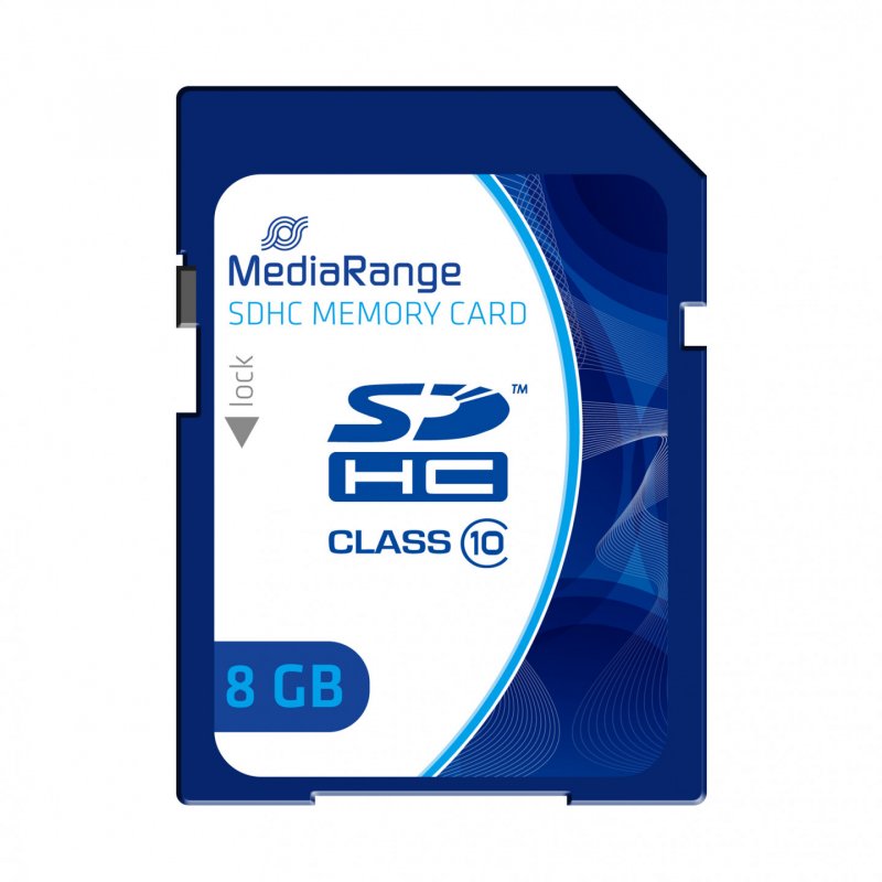 STOCK84 - MediaRange MR962 mémoire flash 8 Go SDHC Classe 10
