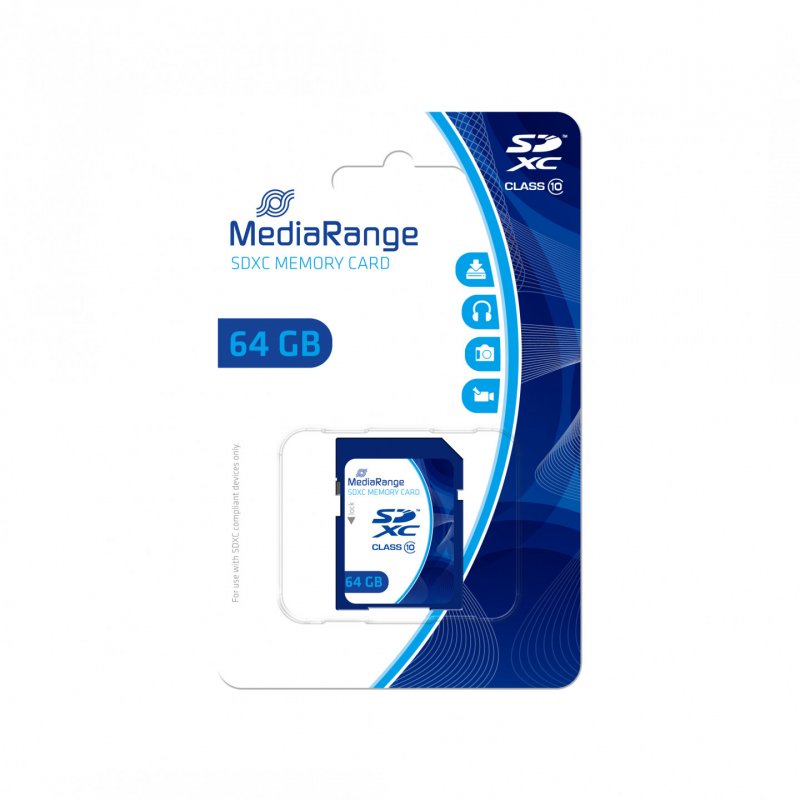 MediaRange MR965 mémoire flash 64 Go SDXC Classe 10