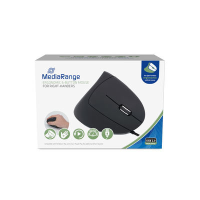 MediaRange MROS230 souris Droitier USB Type-A Optique 2400 DPI