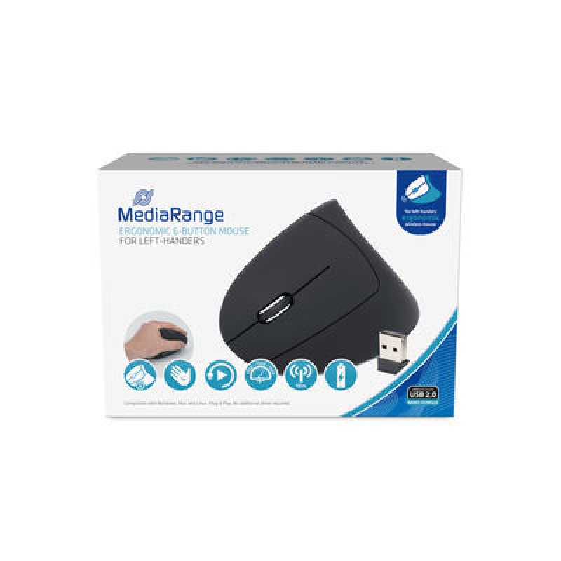 MediaRange MROS233 souris Gauche RF sans fil Optique 1600 DPI