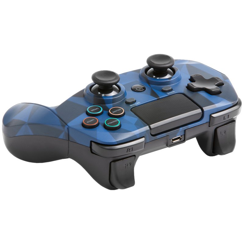 Manette Sans Fil Game Pad S Snakebyte Pour Ps4 Camouflage Bleu