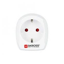 Adaptateur Secteur Skross Europe Vers Royaume-Uni Blanc