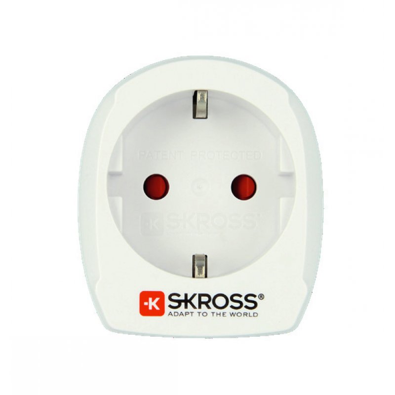 Adaptateur Secteur Skross Europe Vers Usa Blanc