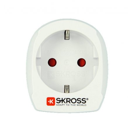 Adaptateur Secteur Skross Europe Vers Usa Blanc