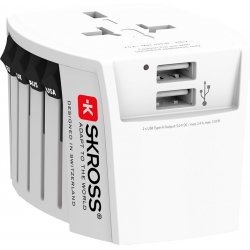 Skross 61664 adaptateur prise d'alimentation Universel Blanc