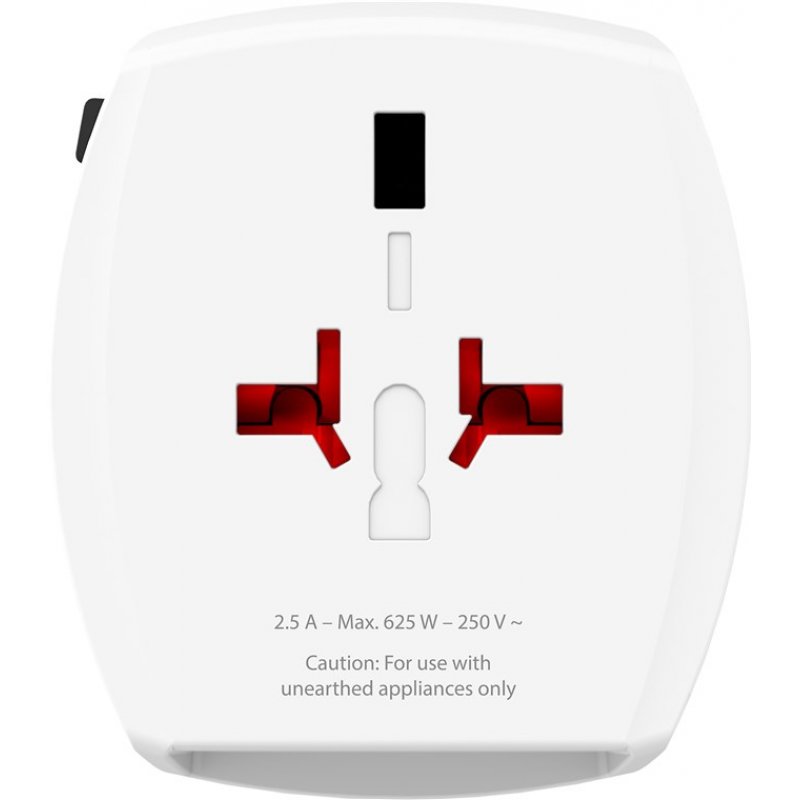 Skross 61664 adaptateur prise d'alimentation Universel Blanc