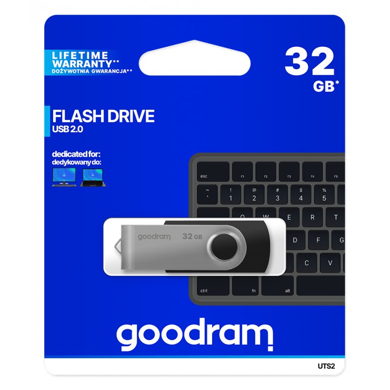 Clé Usb 32Go Goodram Twister 2.0 Noir