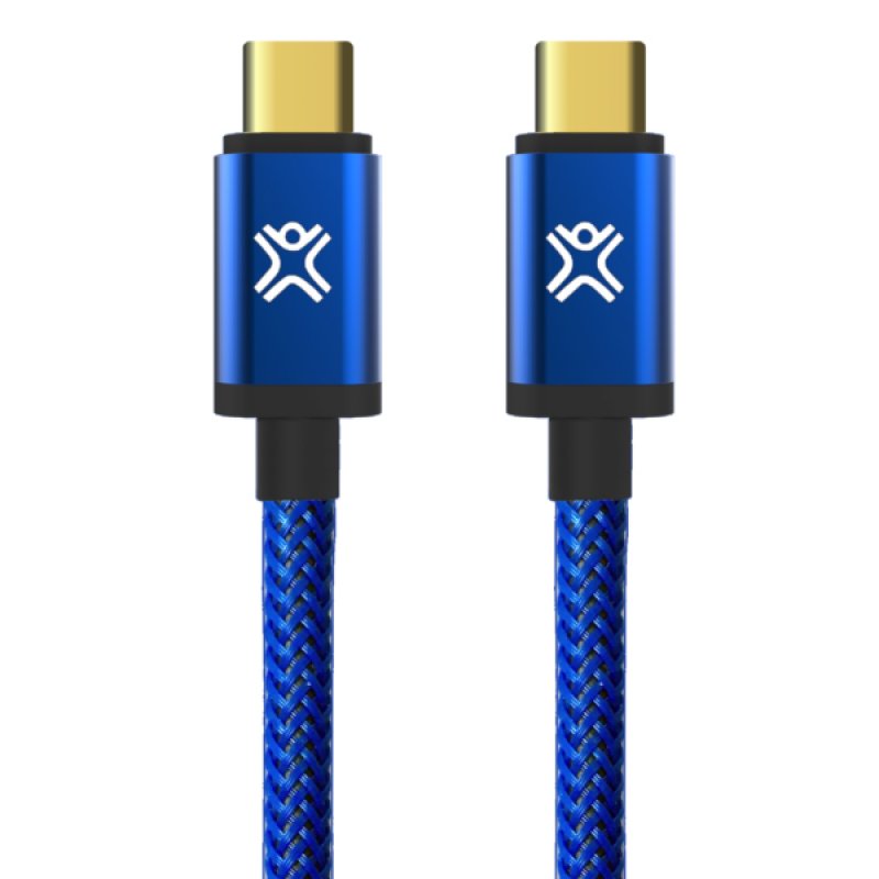 Câble Réversible Usb-C Vers Usb-C 1.2M Xtrememac Bleu