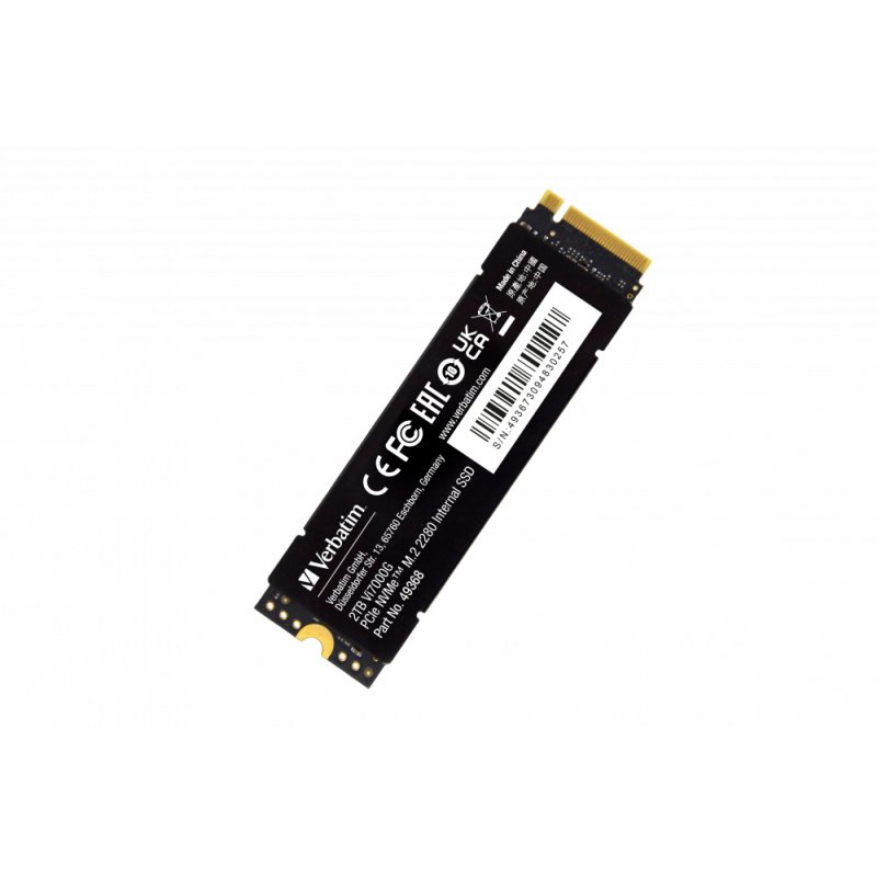 Verbatim Vi7000 PCIe NVMe M.2 SSD 2TB 2 To PCI Express 4.0