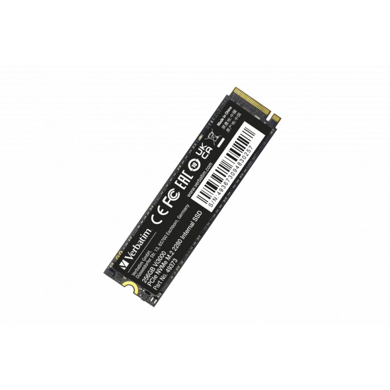 Verbatim Vi3000 PCIe NVMe M.2 SSD 256GB 256 Go PCI Express 3.0