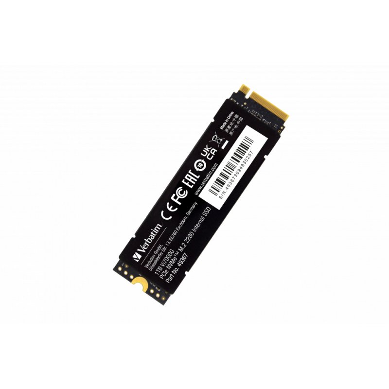 Verbatim Vi7000 PCIe NVMe M.2 SSD 1TB 1 To PCI Express 4.0
