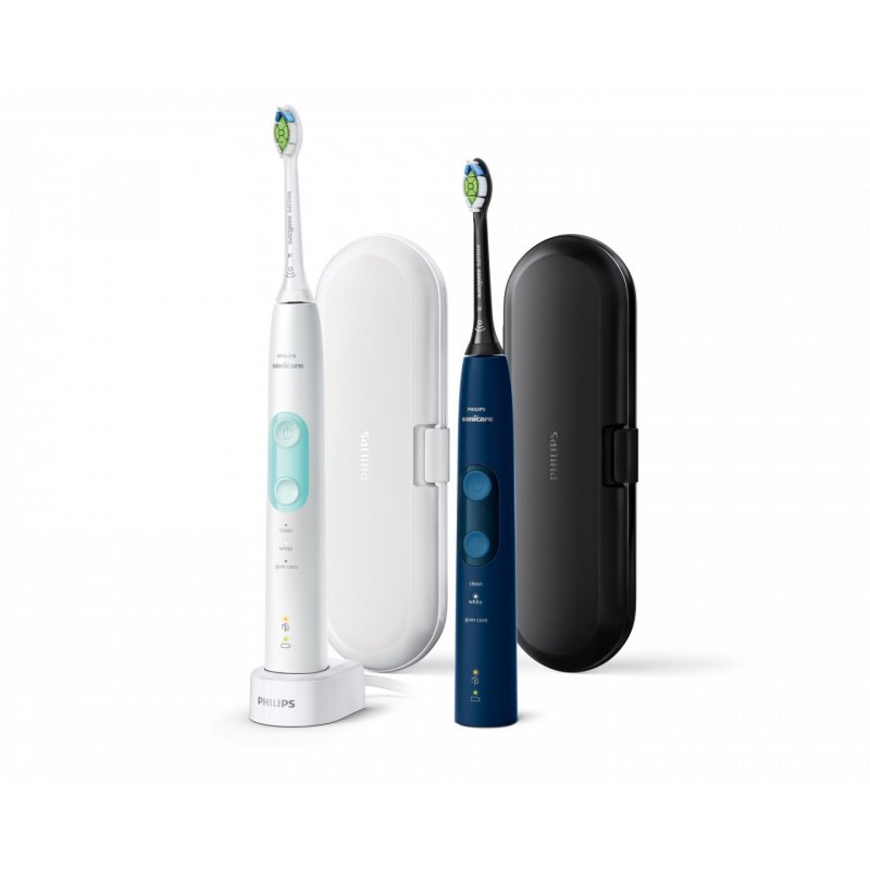 Philips Sonicare ProtectiveClean 5100 Schallzahnbürsten- Set 2pcs weiß/blau (HX6851/34)