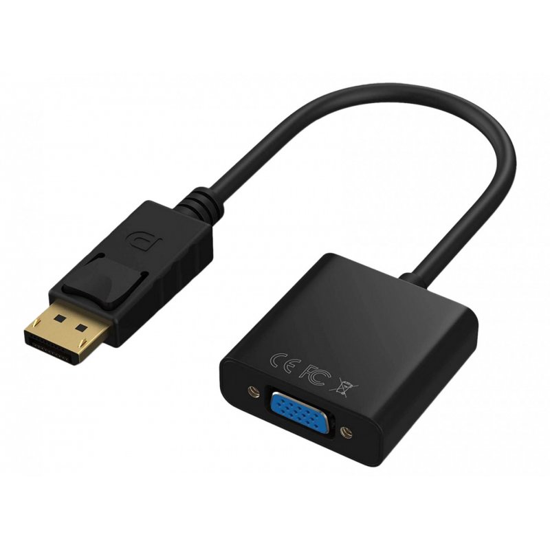 DISPLAYPORT (M) TO VGA (F) ADAPTER - SUPPORTED RESOLUTION: