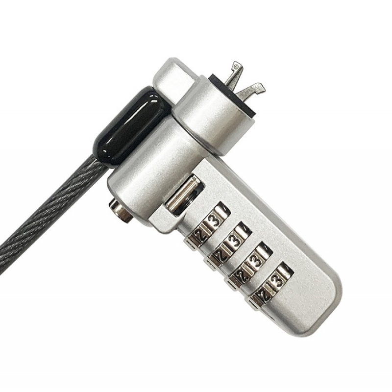 DLH DY-CS5045 cable lock Black, Silver 2 m