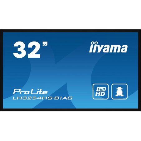 iiyama LH3254HS-B1AG affichage de messages Panneau plat de signalisation numérique 80 cm (31.5") LCD Wifi 500 cd/m² Fu