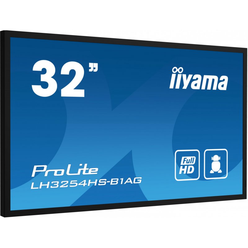 iiyama LH3254HS-B1AG affichage de messages Panneau plat de signalisation numérique 80 cm (31.5") LCD Wifi 500 cd/m² Fu