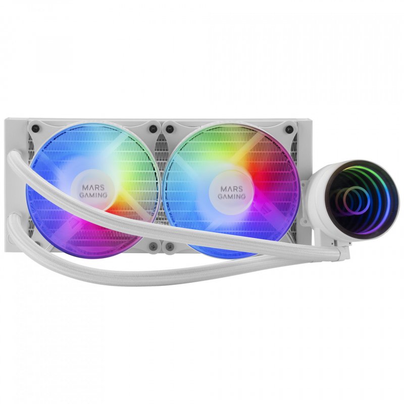 Kit Watercooling AIO Mars Gaming ML-One RGB - 240mm (Blanc)