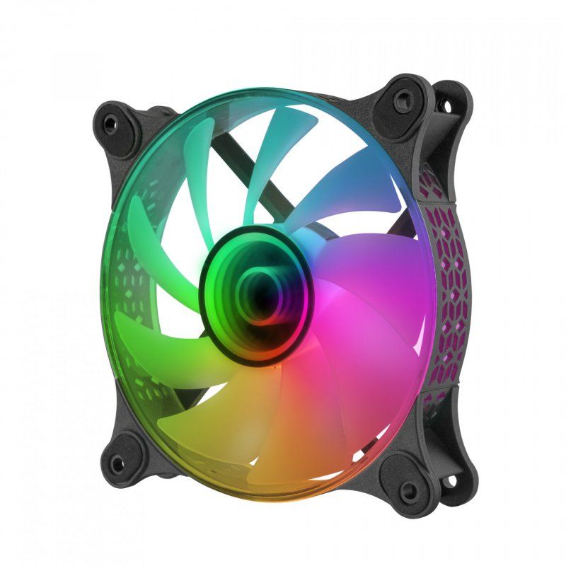 Mars Gaming MF3D système de refroidissement d’ordinateur Boitier PC Ventilateur 12 cm Noir 1 pièce(s)