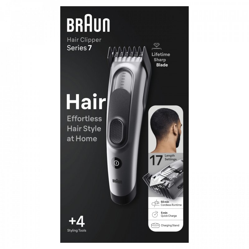 Braun HC7390 Noir, Gris 17 Hybrides nickel-métal (NiMH)
