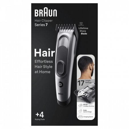 Braun - Shaver HC7390 - Black / Spc Grey (448792)