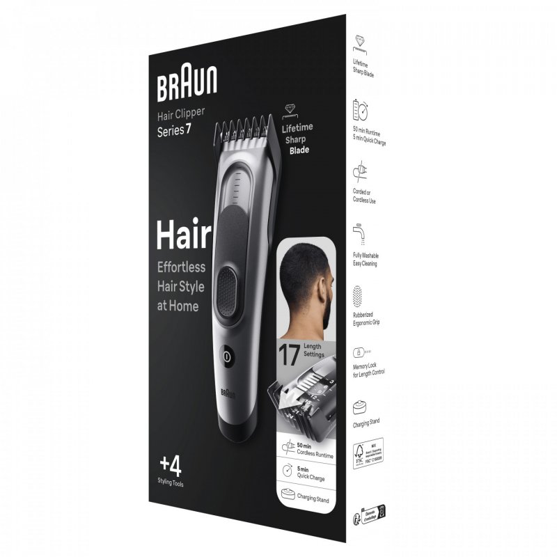 Braun HC7390 Black, Grey 17 Nickel-Metal Hydride (NiMH)