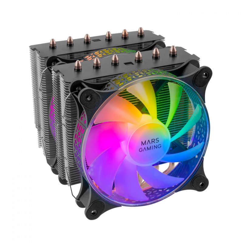 Ventilateur pour processeur Mars Gaming MCPU-XT RGB (Noir)