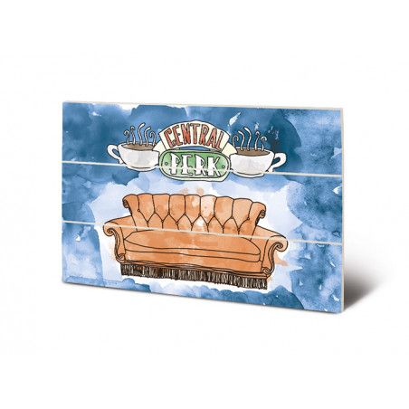FRIENDS - Central Perk Sofa - Impression sur bois 20x29.5