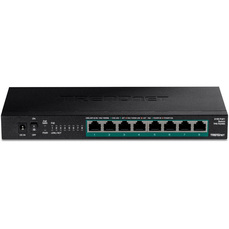 8-PORT UNMANAGED 2.5G POE+ SWITCH