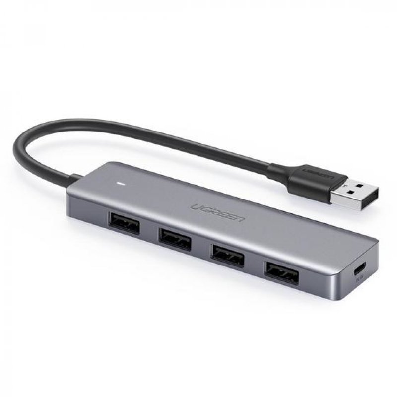 UGREEN USB 3.0 4 Ports Hub USB-C to 4x USB 3.0 + USB-C (Gray)