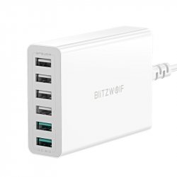 BlitzWolf BW-S15 chargeur d'appareils mobiles Universel Blanc Secteur Charge rapide Intérieure