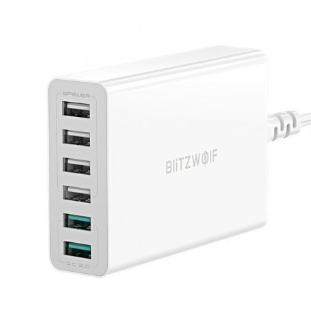 BlitzWolf BW-S15 chargeur d'appareils mobiles Universel Blanc Secteur Charge rapide Intérieure