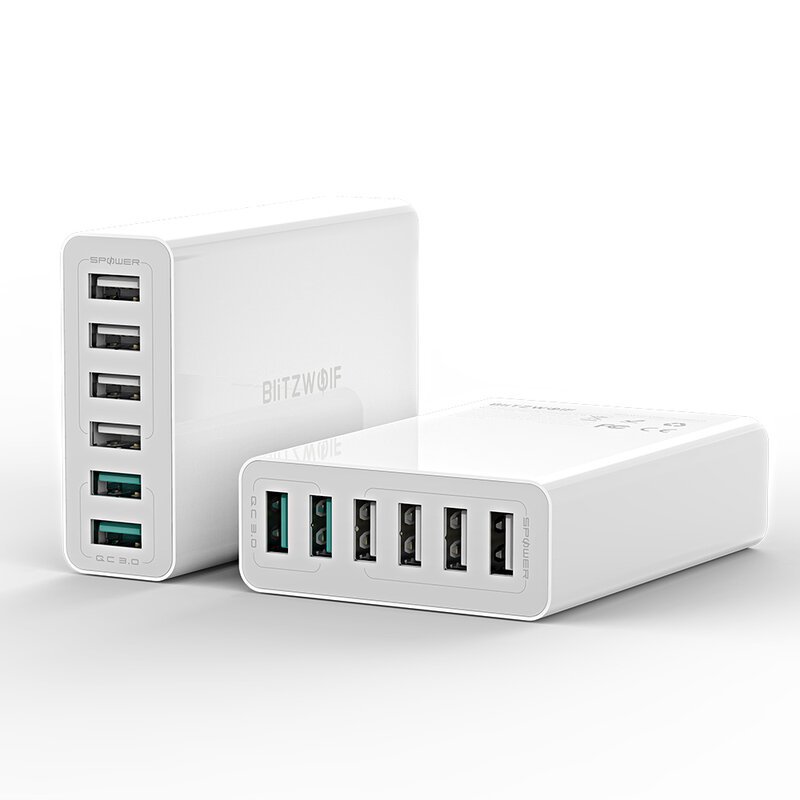 Blitzwolf BW-S15 Charger 6x USB , QC 3.0, 60 W (white)