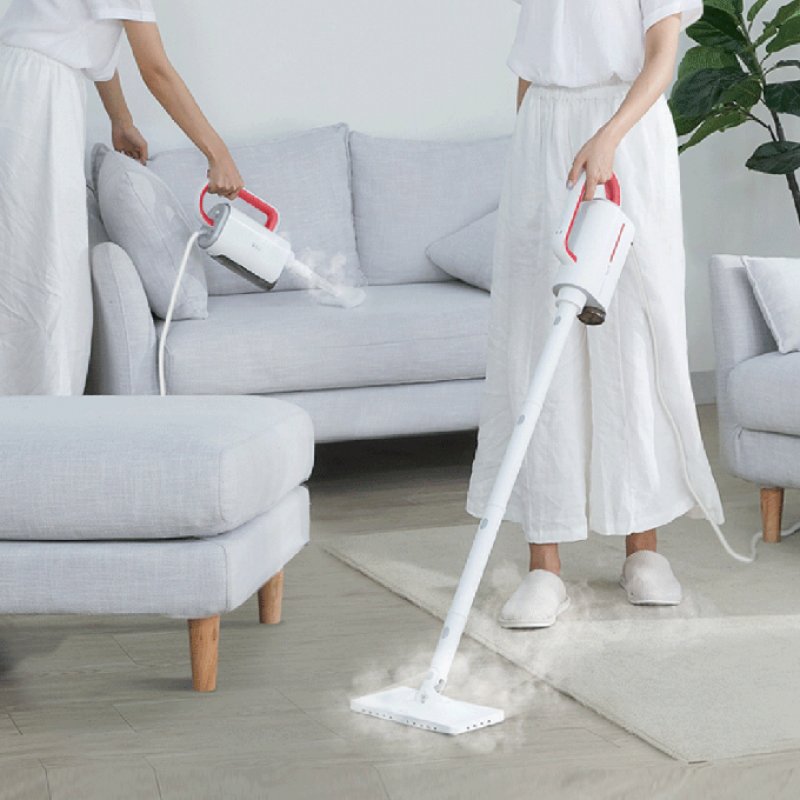 Deerma ZQ610 steam cleaner Steam mop 0.23 L 1600 W Red, White