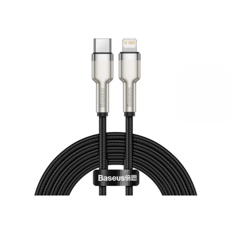 USB-C cable for Lightning Baseus Cafule, PD, 20W, 2m (black)