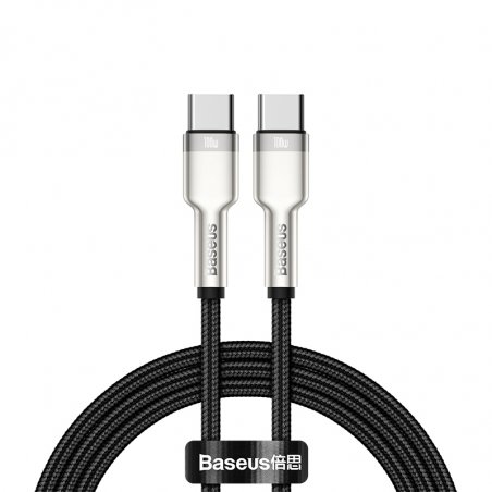 Cable USB-C to USB-C Baseus Cafule, 100W, 2m (black)