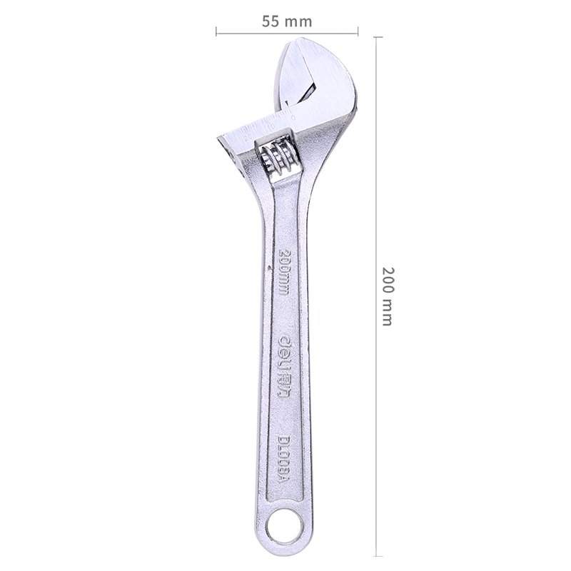 Adjustable Spanner 8" Deli Tools EDL008A (silver)