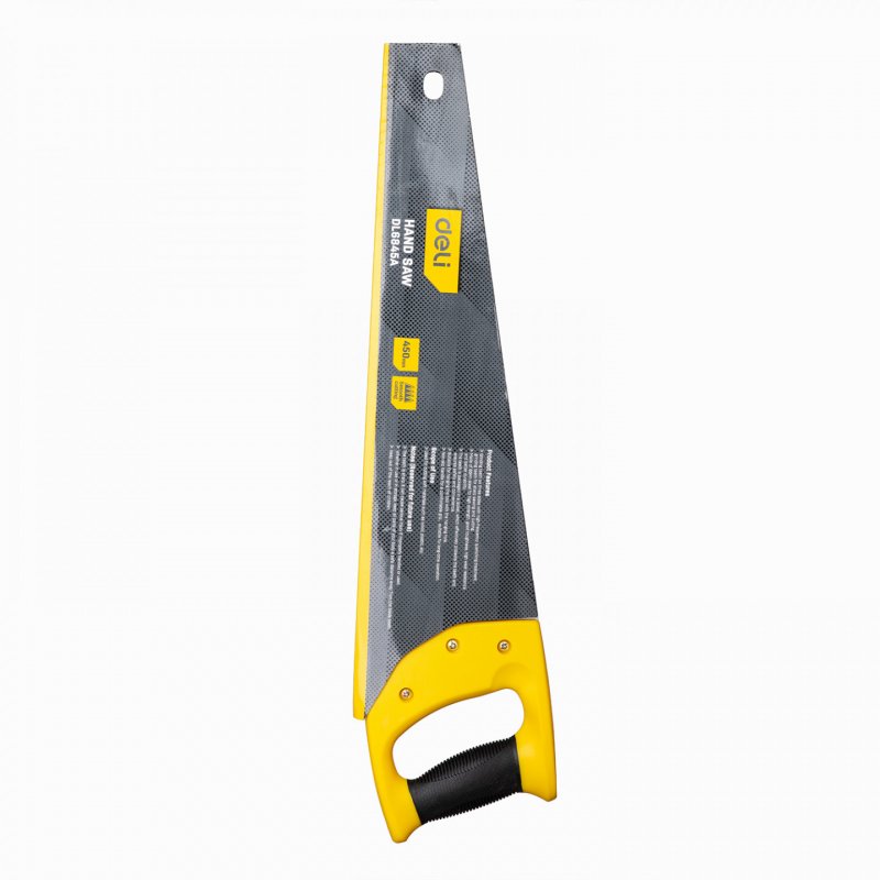 Deli Tools EDL6845A scie Scie à refendre 45 cm Noir, Argent, Jaune