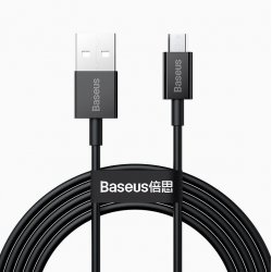 Baseus Superior câble USB 2 m USB 2.0 USB A Micro-USB A Blanc