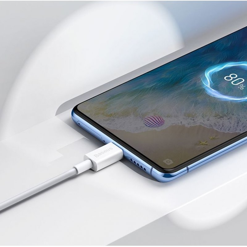 Baseus Superior câble USB 2 m USB 2.0 USB A Micro-USB A Blanc