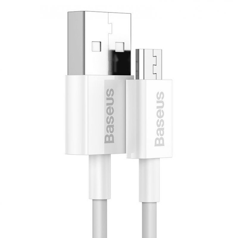 Baseus Superior câble USB 2 m USB 2.0 USB A Micro-USB A Blanc