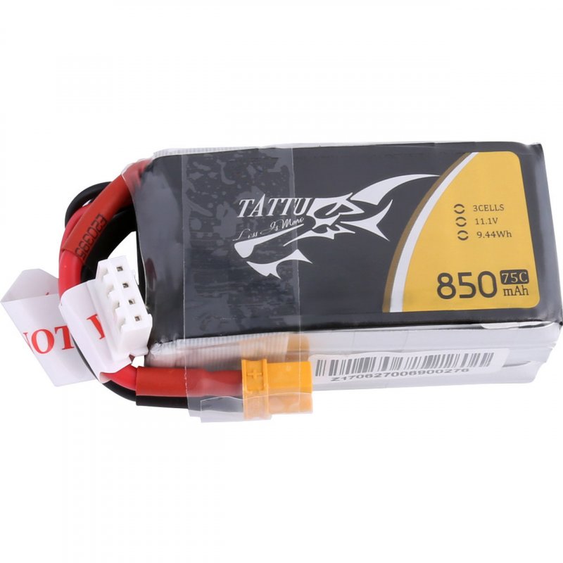 Akumulator Tattu 850mAh 11.1V 75C 3S1P Konektor XT30