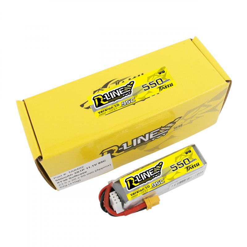 Tattu TAA5503S95XT3 industrial rechargeable battery Lithium Polymer (LiPo) 550 mAh 11.1 V