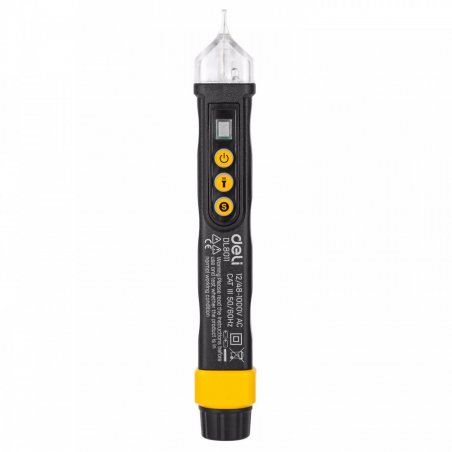 Deli Tools EDL8011 line voltage detector 12 - 1000 V Black, Yellow