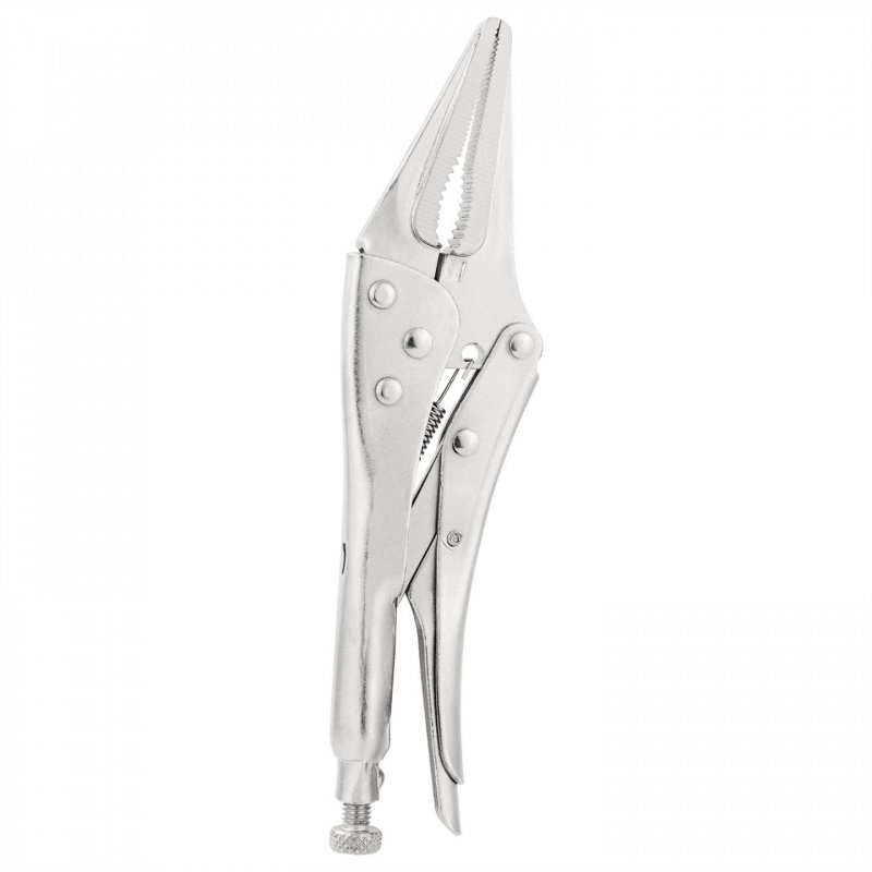 Long Nose Locking Pliers 9" Deli Tools EDL20015B (silver)