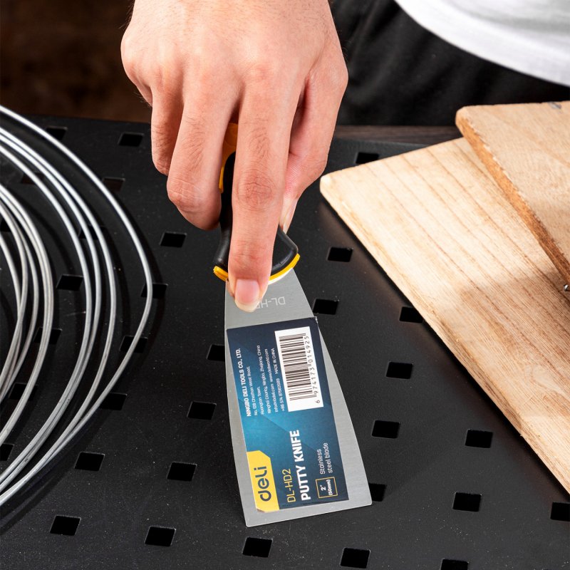 Putty Trowel 2'' Deli Tools EDL-HD2 (yellow)