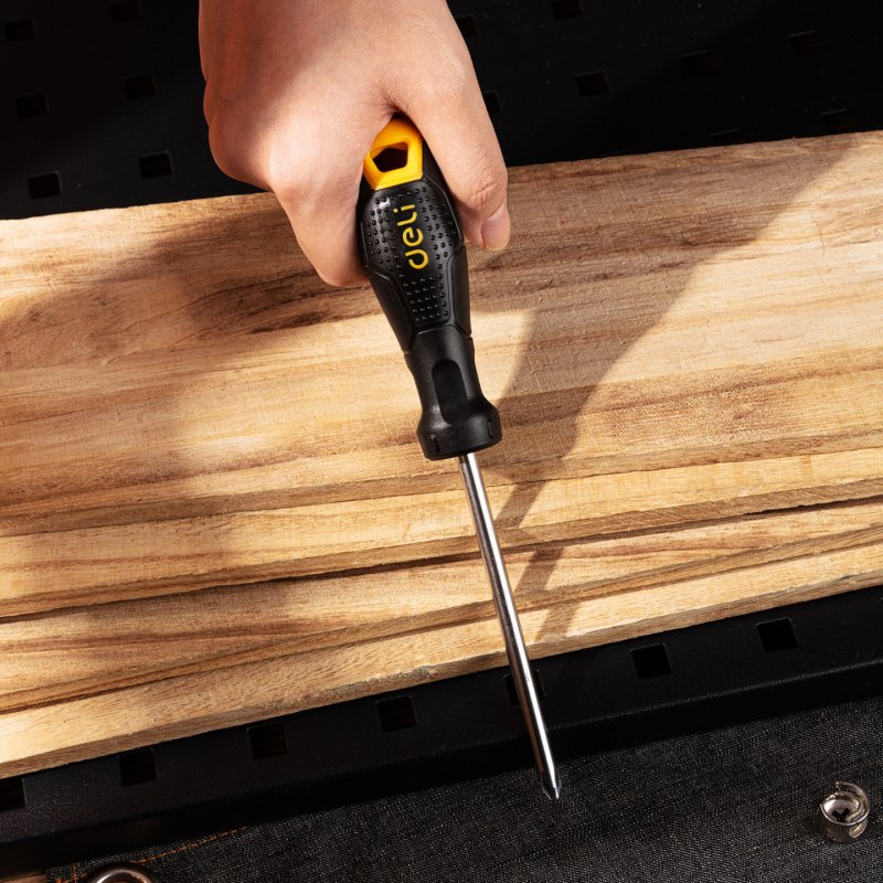 Deli Tools EDL626100 manual screwdriver Single Straight screwdriver