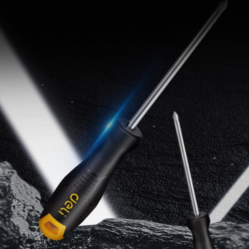 Deli Tools EDL626150 Tournevis manuel Unique Tournevis plat